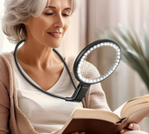 10X Magnifying Glass With 36 LED Light, 5.2 Inch Large Magnifier With Light Hands Free, Neckwear Magnifying Glass With Flexible Gooseneck For Close Work, Reading, Sewing Low Vision Seniors